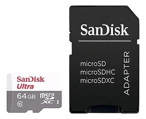 Sandisk Ultra - Tarjeta De Memoria Flash (Adaptador Microsdhc A Sd Incluido) - 64 Gb