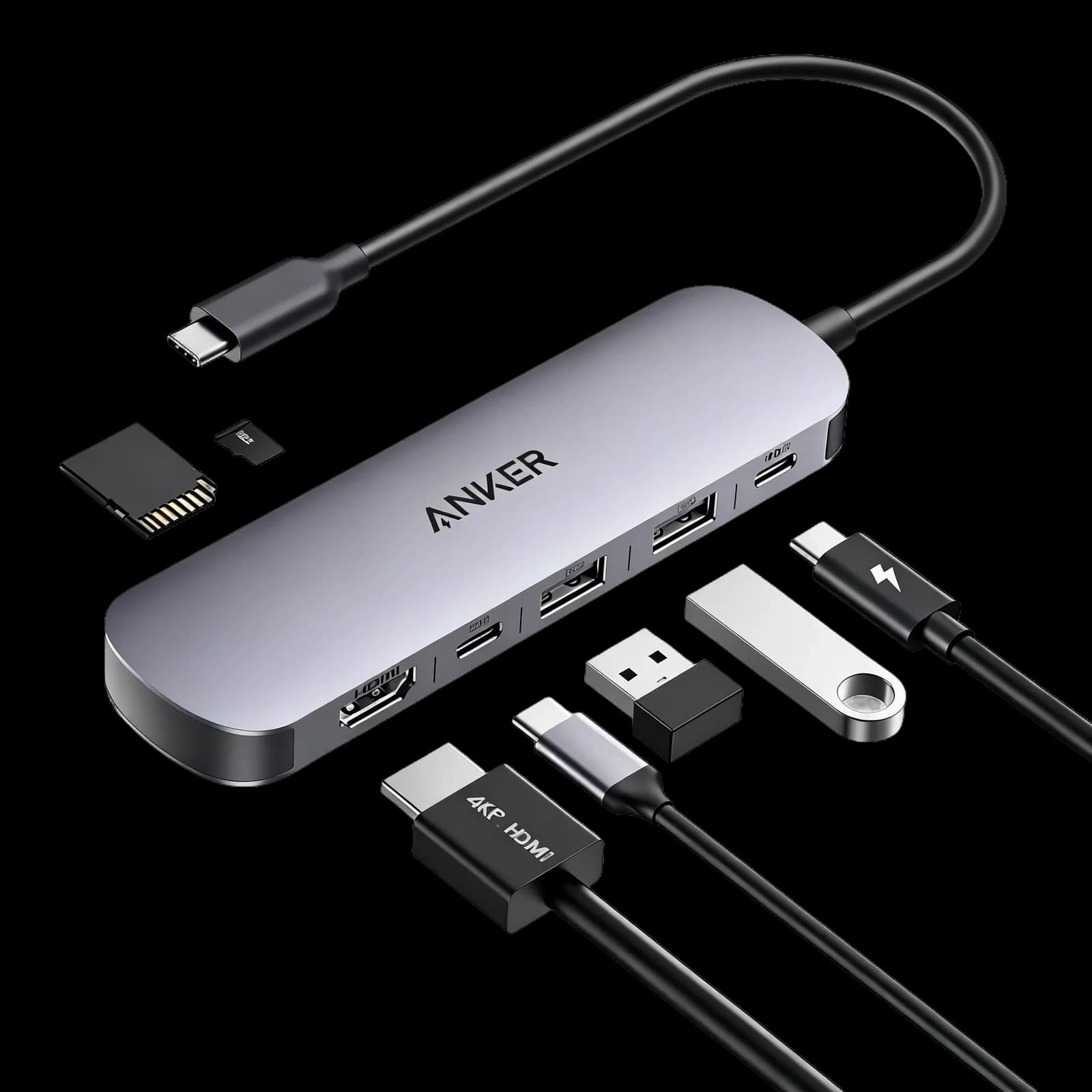 Hub Usb-C Anker 7-En-1 4k Hdmi