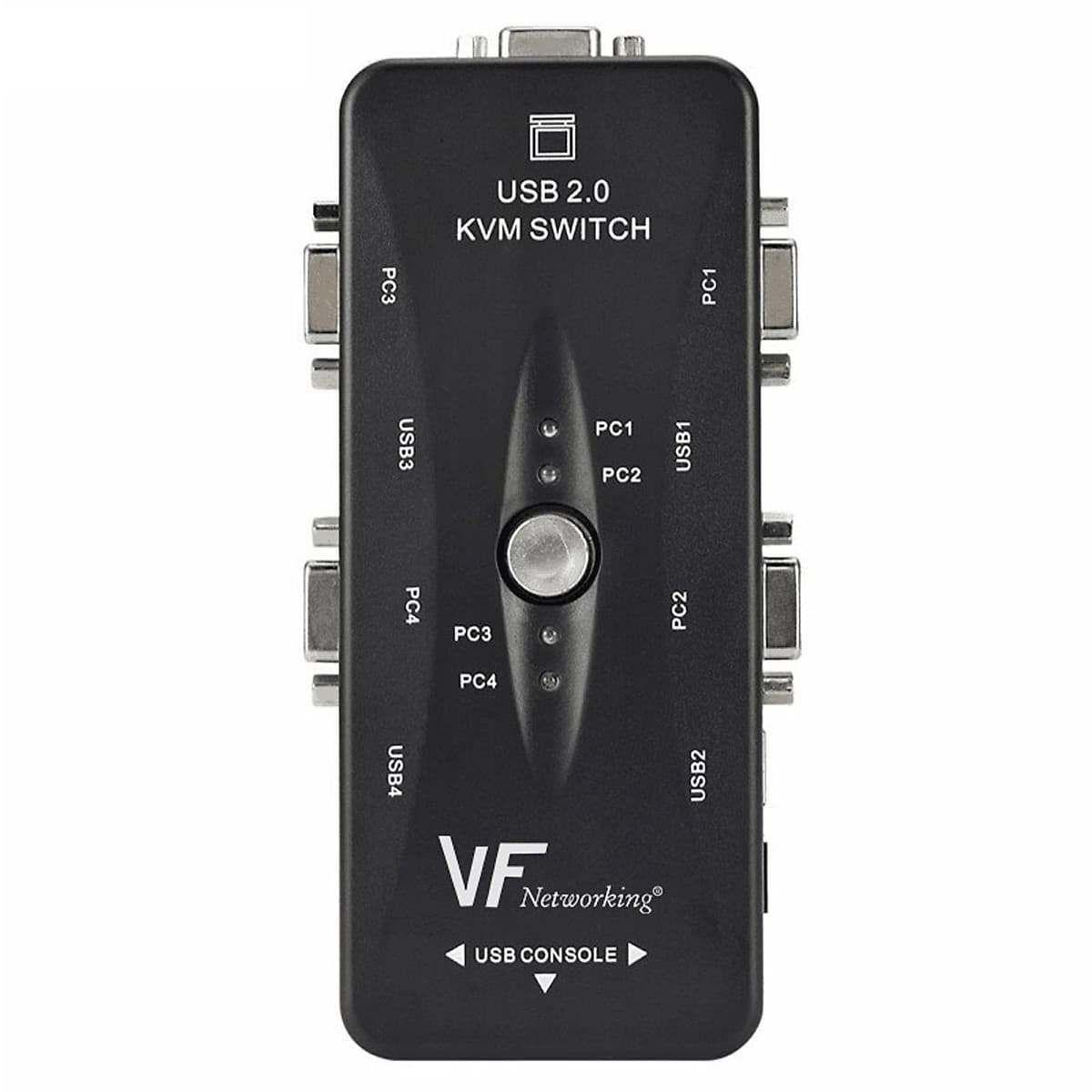 Vf-Kvmsw012 - Vf-Kvm 4 Puertos Vga 1920x1440 Usb2.0 - No Incluye Cables