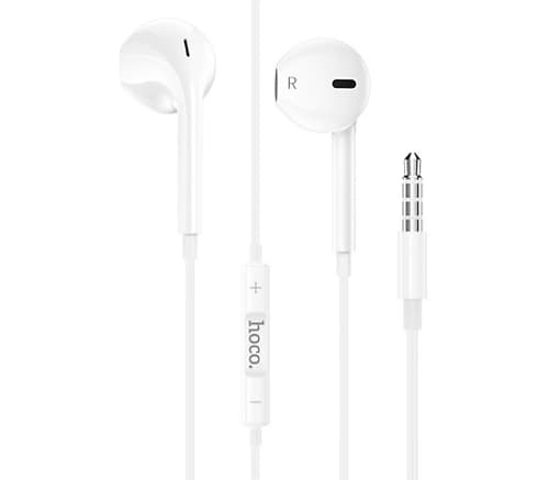Hoco M101 Earphones C/Mic 3.5mm White