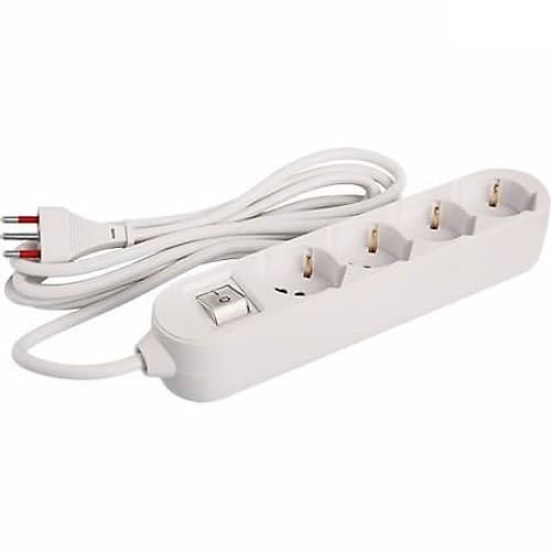 Electricidad Alargue 4 Schuko + 4x3enl 5m Vivion