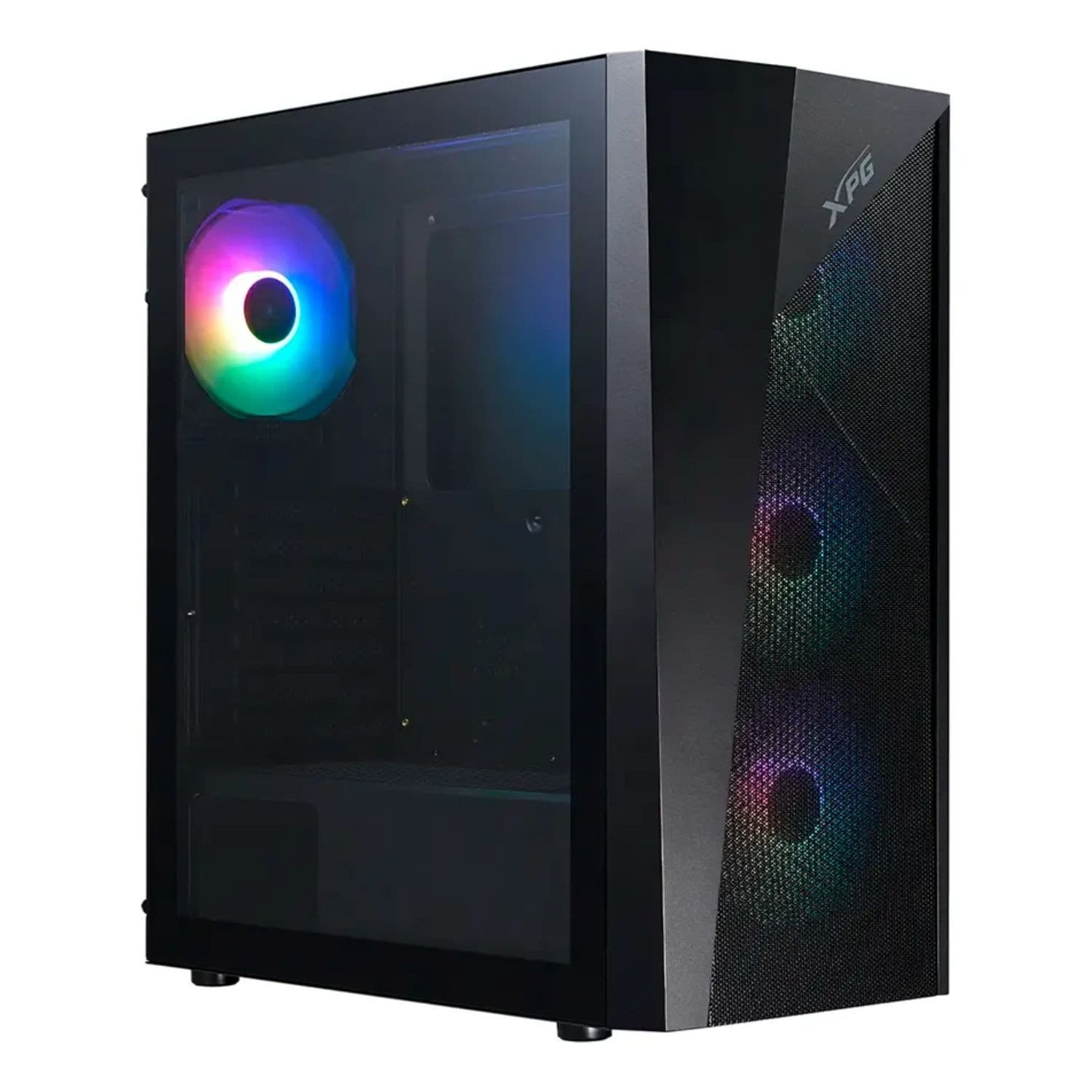 Gabinete Xpg Lander 501c-Bk Gabinete Gamer Con Diseño De Alto Flujo De Aire. Panel Frontal Tipo Malla Y Formato Mid Tower