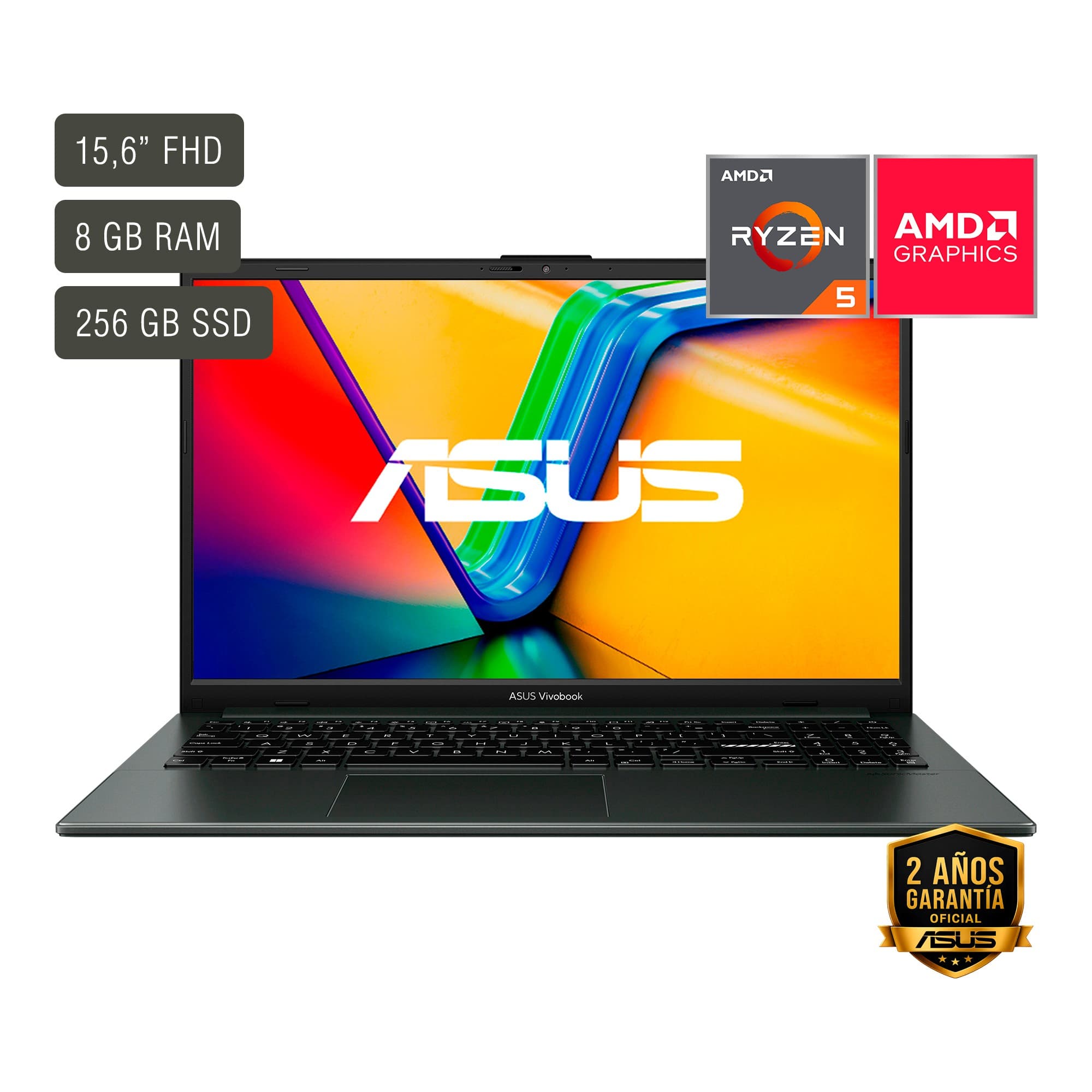 Notebook Asus Vivobook 15.6'' Ryzen 5 8gb 256gb Win11