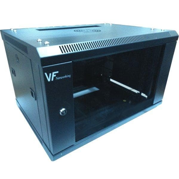 Vf-Rack 6u Negro Fijo 600x600 Inc Pdu 6 Tomas Y Tornillos