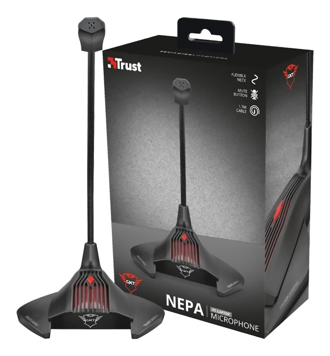 Microfono Gamer Trust Nepa Gxt239 Con Función Mute