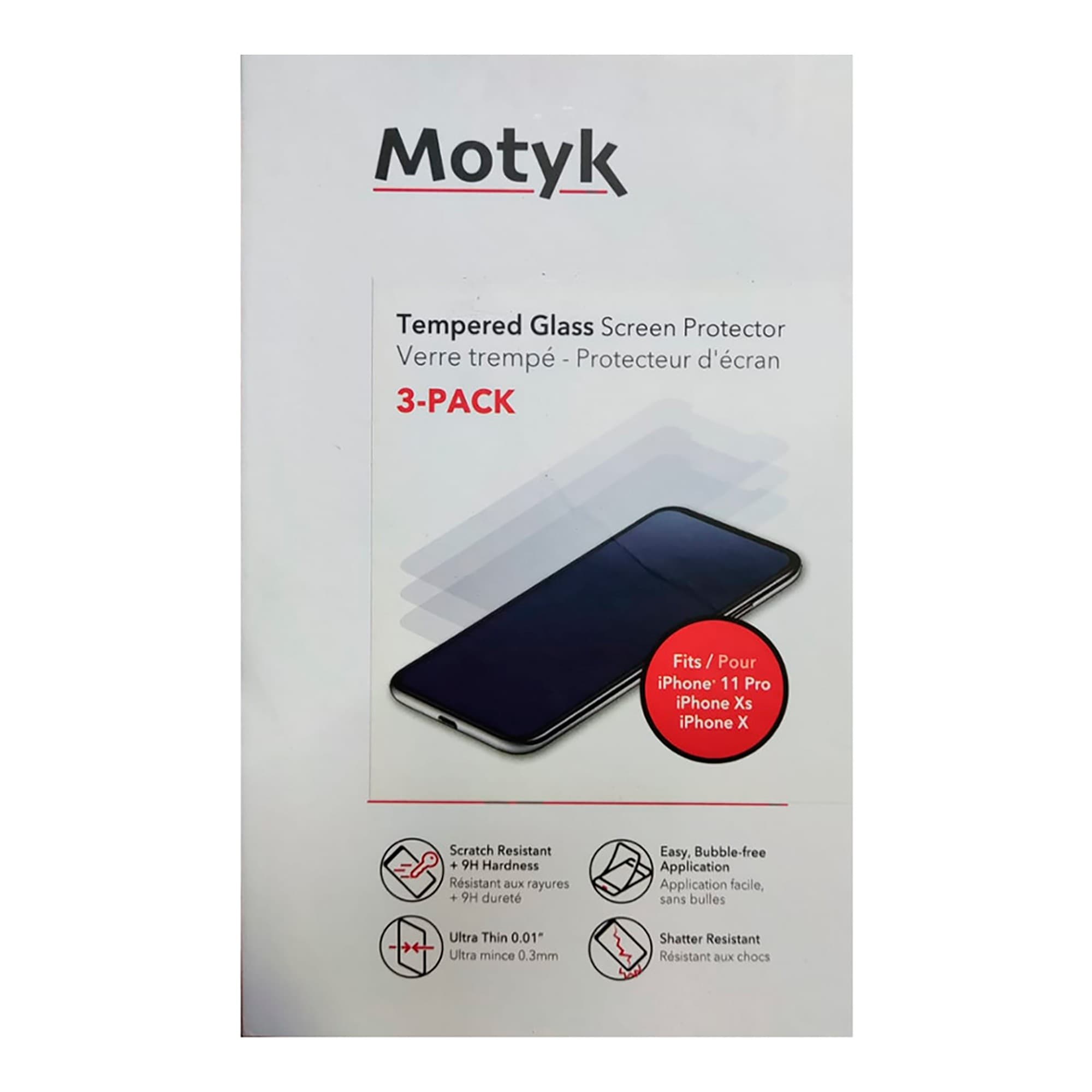 Vidrio Templado Para Pantalla Iphone 11 Pro/Xs/X Pack X3