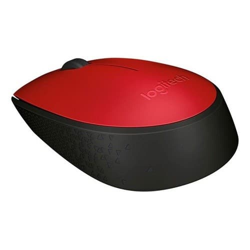 Mouse Inalámbrico Logitech M170 Rojo Bi-Tono Negro Usb - 2.4ghz