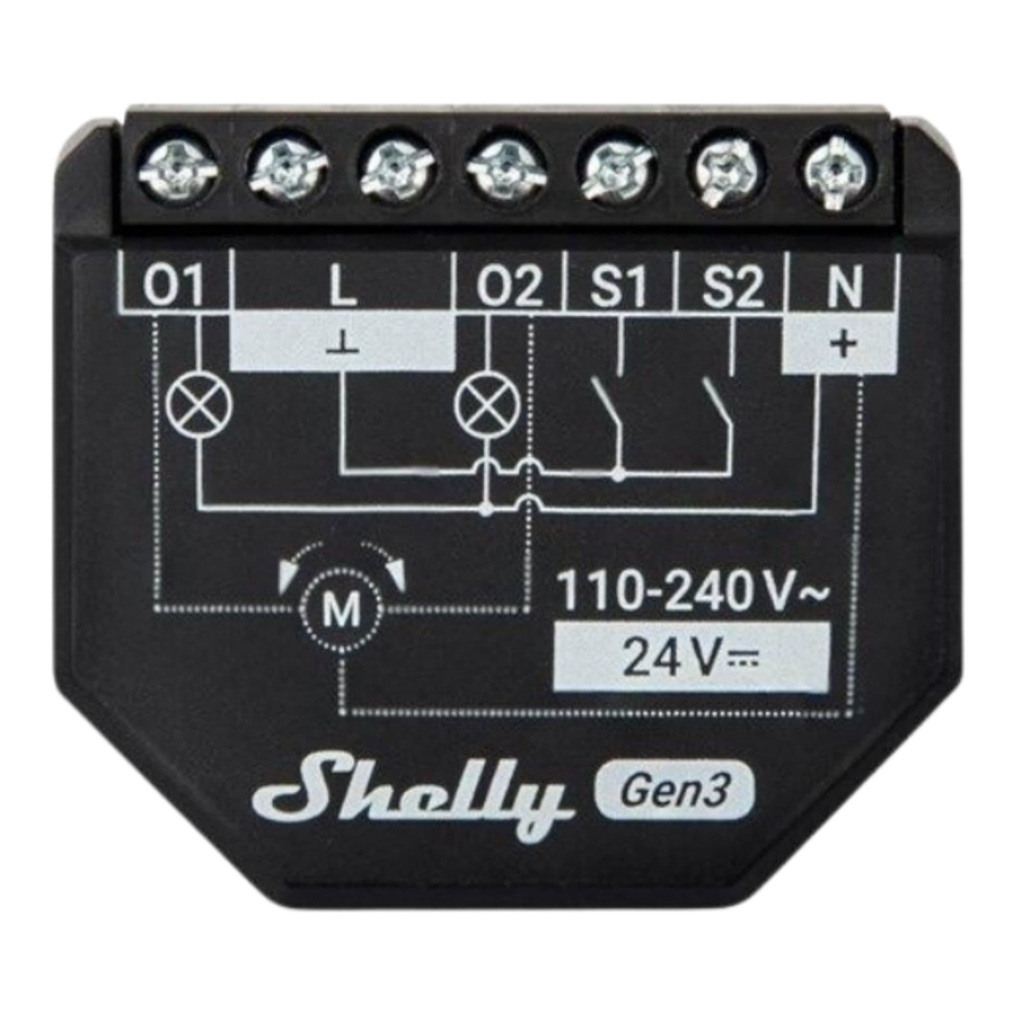 Relé Inteligente Shelly Wifi Bluetooth 2pm Gen3 16a