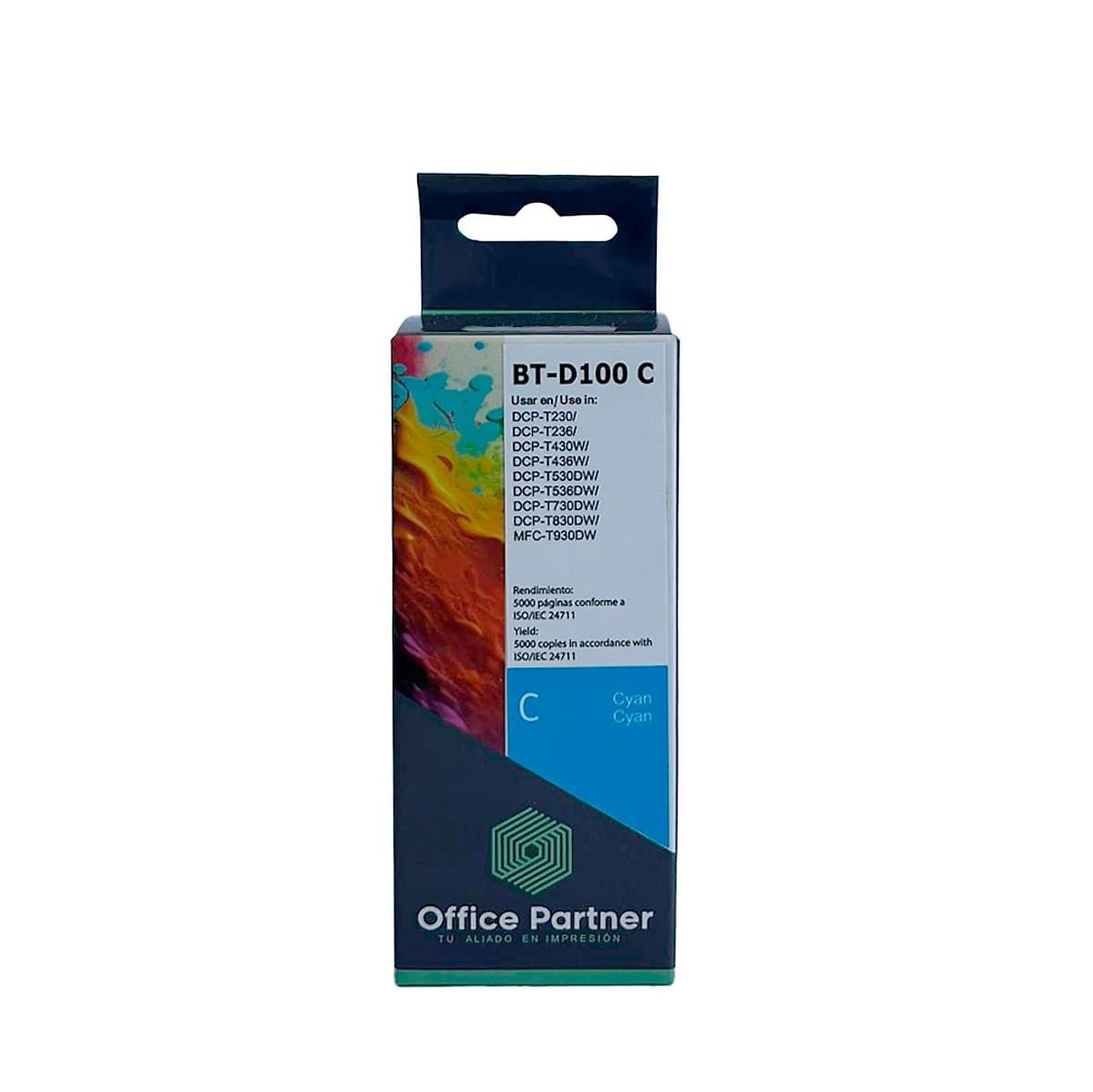 Botella De Tinta Brother Bt-D100 C Cyan