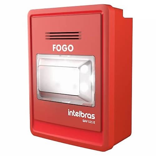 Incendio Sirena Audiovisual Sav 521e Intelbras