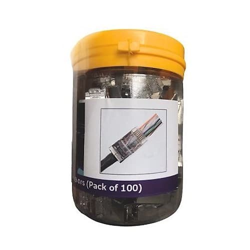 Conector Rj45 Cat6a Blindado Ftp/Utp Frasco X100 Innova