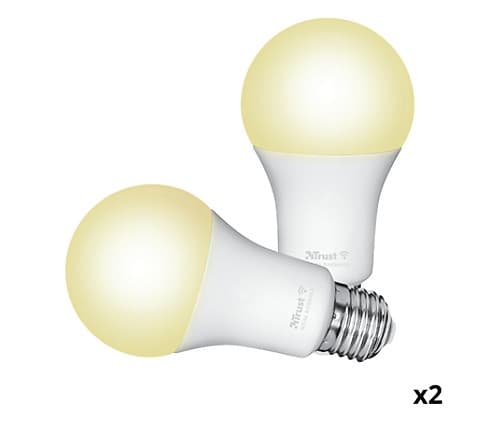 Trust 71298 Lampara Led Wifi Pack Duo White E27 60w