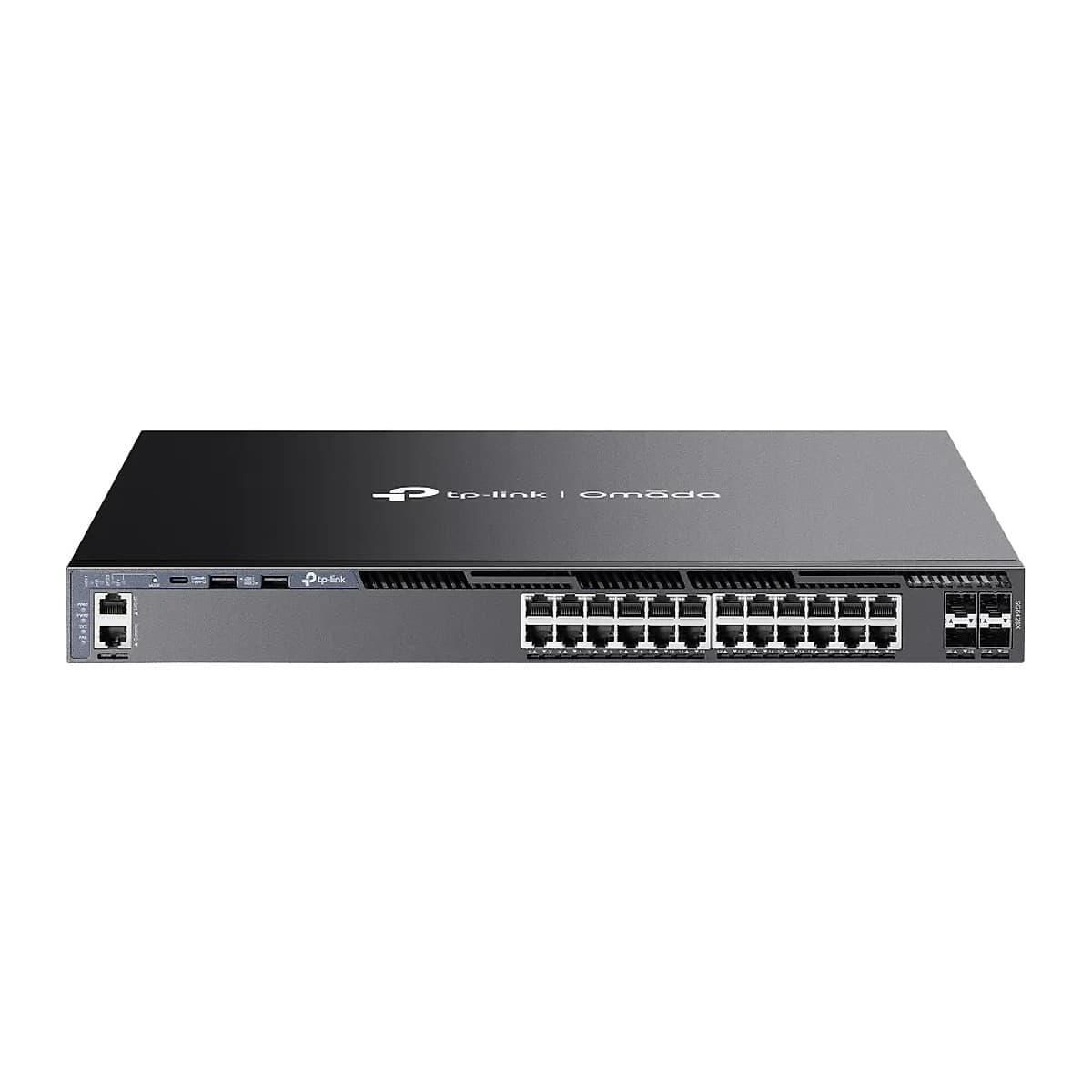 Switch Tp-Link Sg6428x 24pt 4sfp+ Adm L3 Stackeable Fuente Redundante