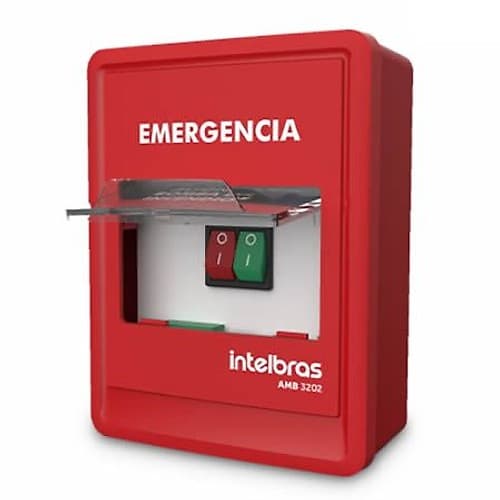 Incendio Accionador Bomba 2 Botones Amb 3202 Intelbras