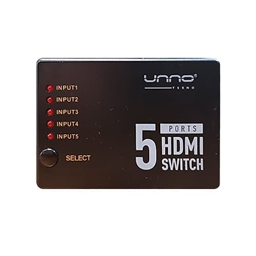 Switch Unno 5 Puertos Hdmi 4k X 2k 60hz 3d Compatible