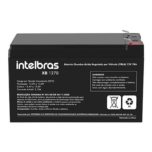 Bateria 12v 7ah F2 Xb 1270 Intelbras