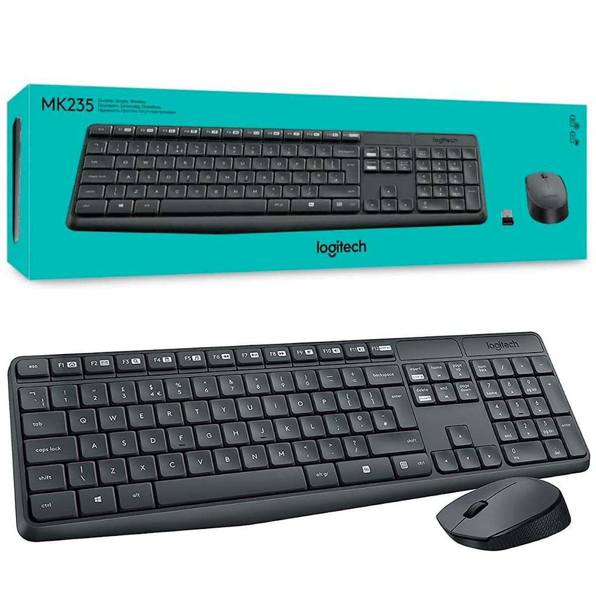 Combo Mouse Y Teclado Logitech Inalambrico Mk235