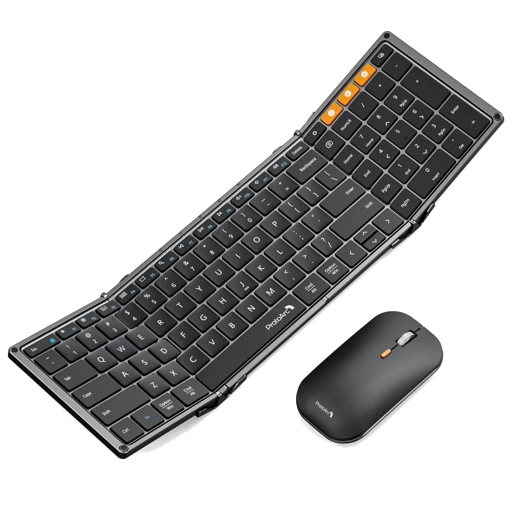 Combo Mouse Y Teclado Plegable Bluetooth Protoarc Xkm01