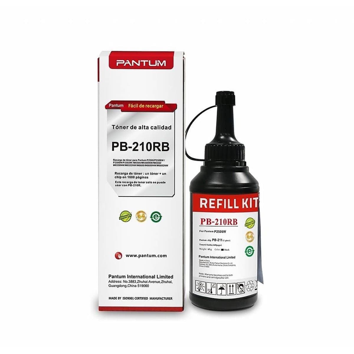 Kit Recarga Pantum Para Toner Pb-210rb