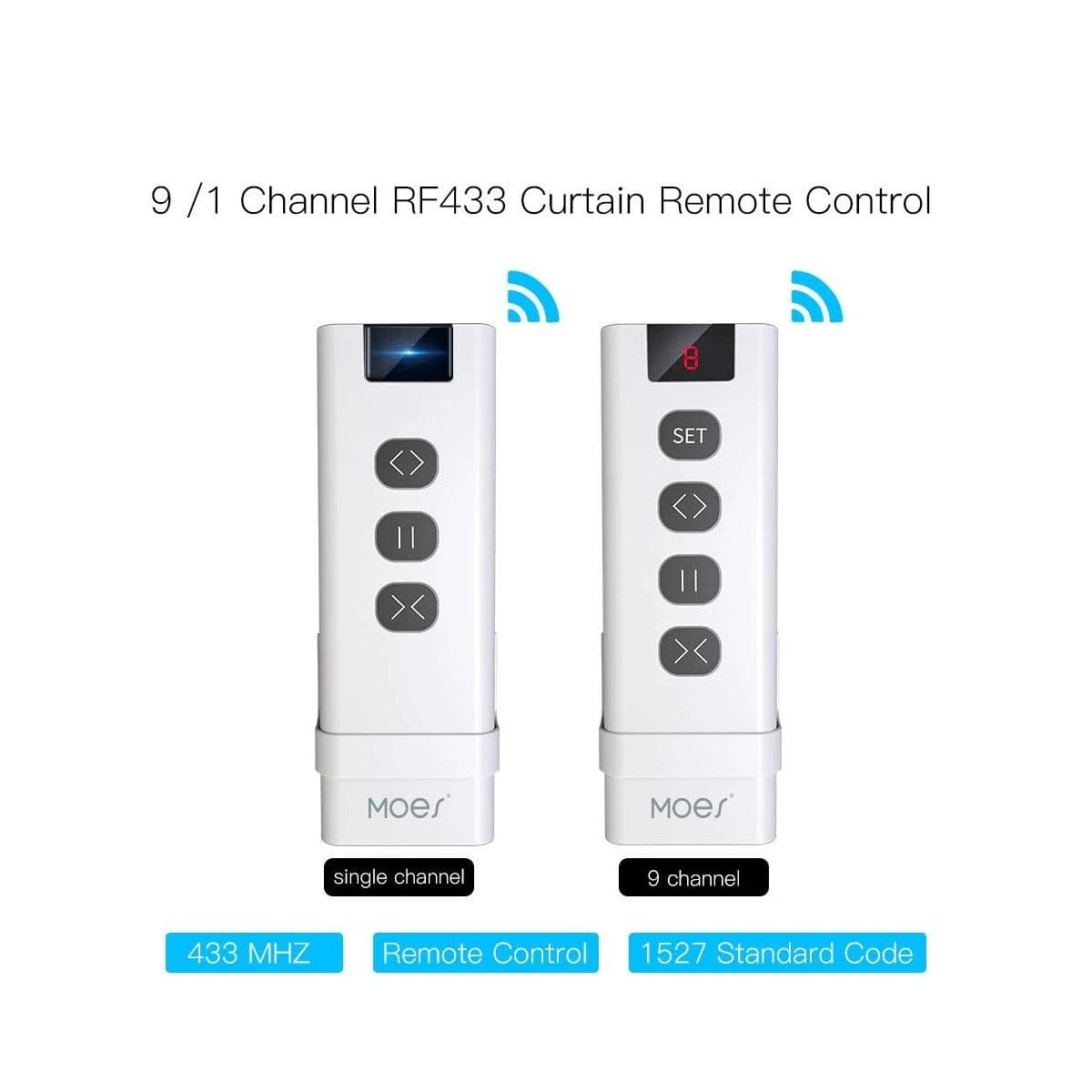 Control Remoto Para Cortina Rf 9ch Tuya Smart