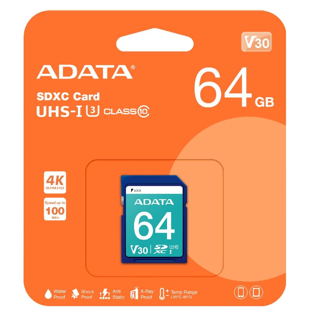 Memoria Adata Sdxc 64gb Uhs-I U3 V30s