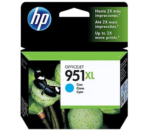 Hp Cn046al (951)Xl Cyan Officejet 8100/8600/8610 1.500 Cps
