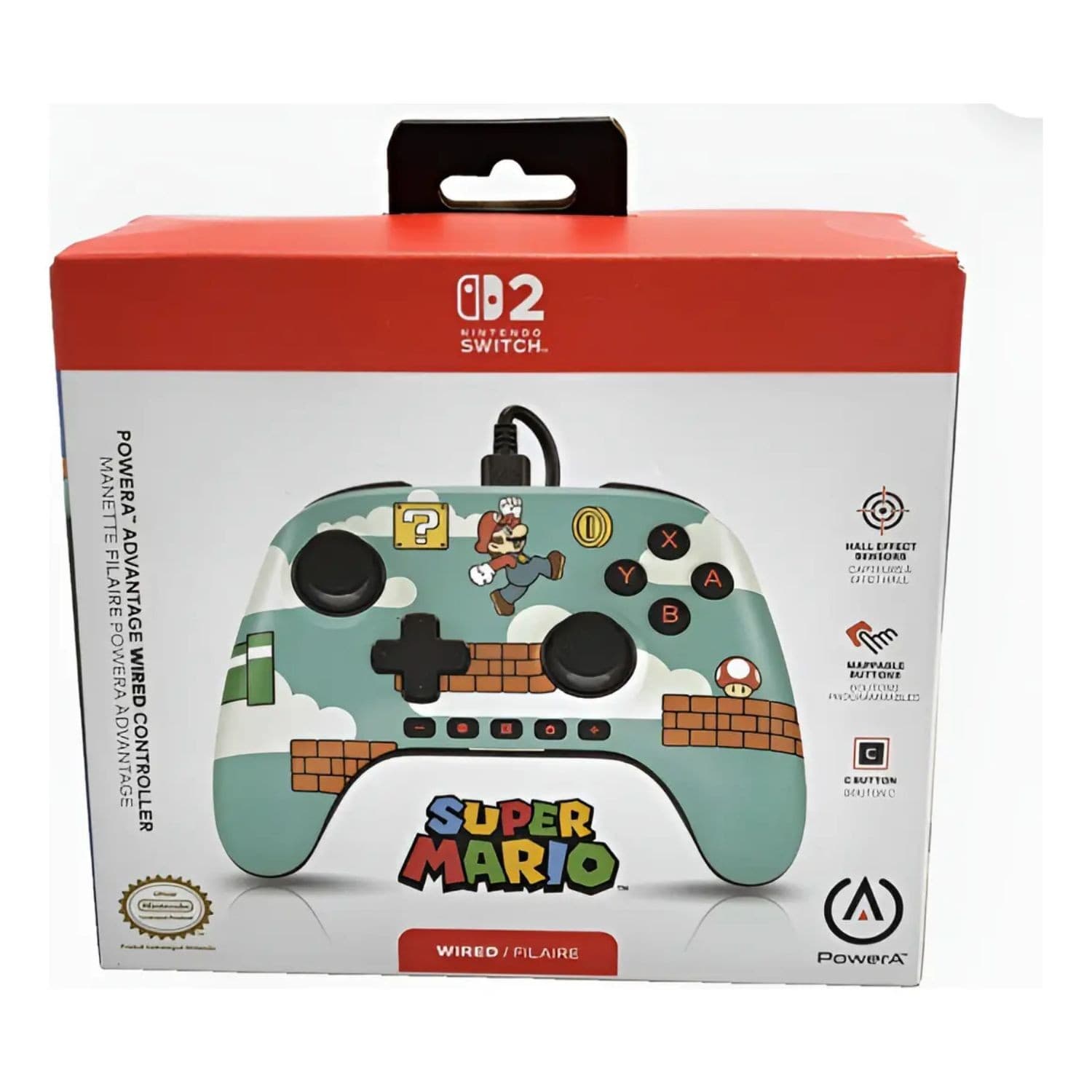 Powera Joystick Alámbrico Advanced Para Nintendo Switch 2 Mario Time