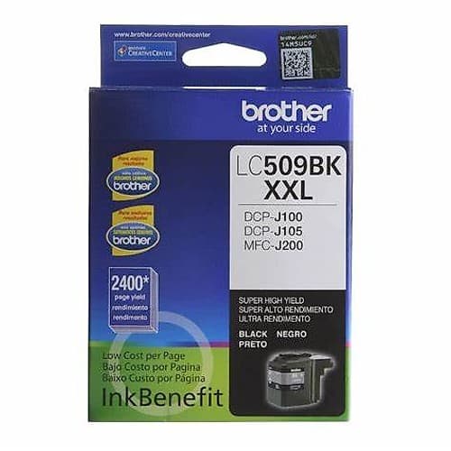 Cartucho Tinta Brother Negro Lc509bk Para Dcpj105 - Mfcj200