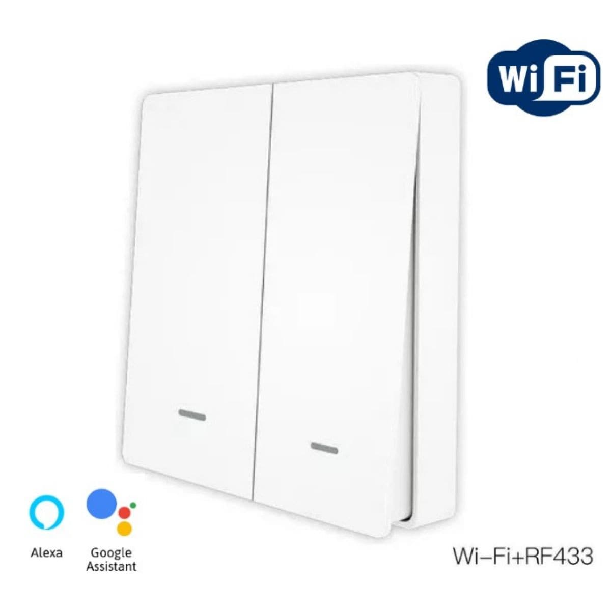Interruptor Multicontrol Wifi + Rf433 2 Vías Moes