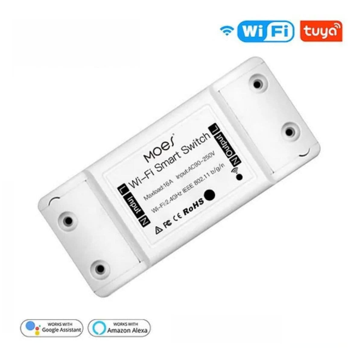 Interruptor Inteligente Wifi Diy 16a Tuya Moes