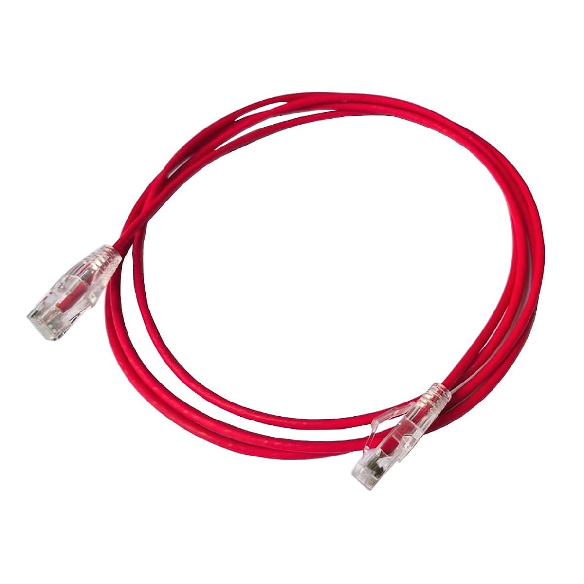 Vf-Patchcord Slim U/Utp Cat6a Led Rojo 5m Lszh 28awg