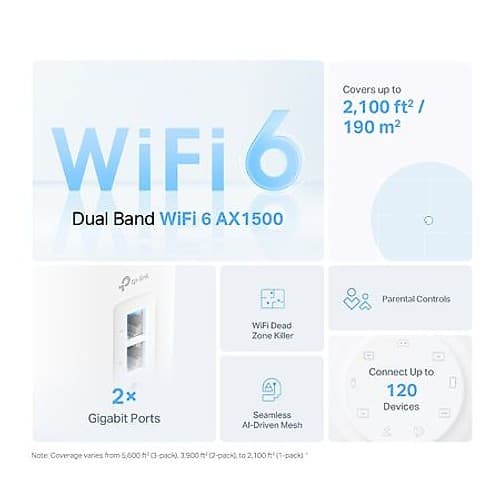 Redes Mesh Wifi Deco X10 Ax1500 Pack X3 Tp-Link