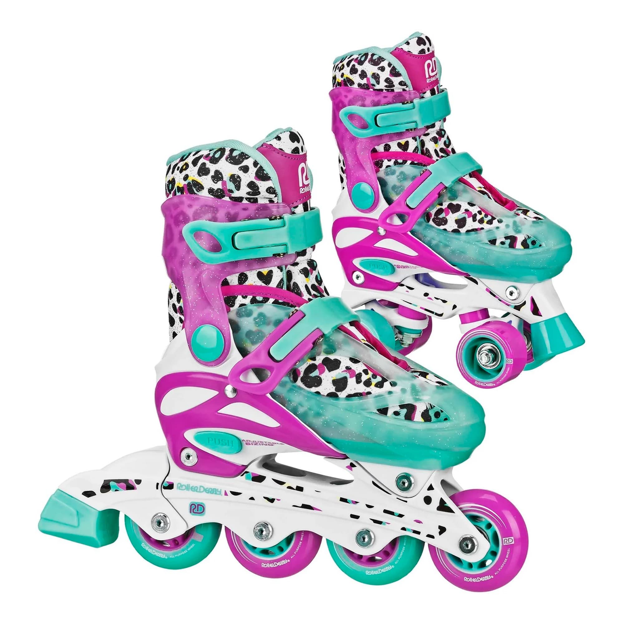 Patines 2en1 Ajustables Para Niños Roller Derby Sprinter Talle 12j-2