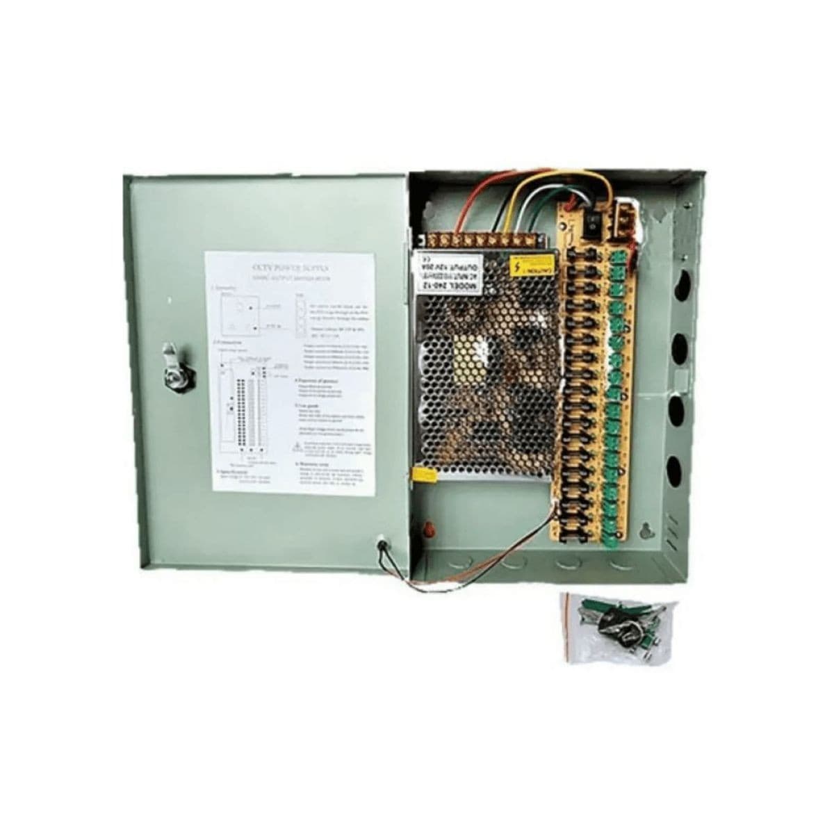 Fuente Zkteco Zk-30a-18ch 30a 18 Cámaras