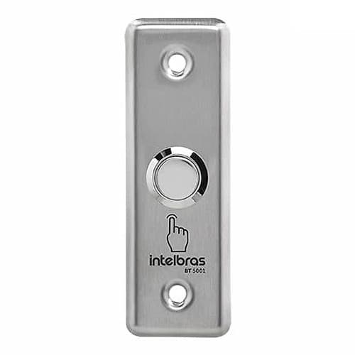 Porteria Pulsador Salida Bt 5001 Slim Inox 28mm Intelbras