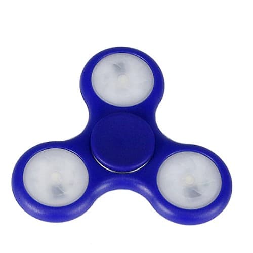 Fidget Spinner Antiestres Luces Led Azul