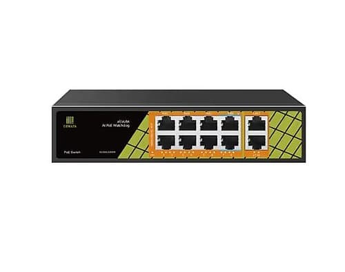 Switch 8p Giga Poe 120w 2p Up Gnt-P1210g7 Genata