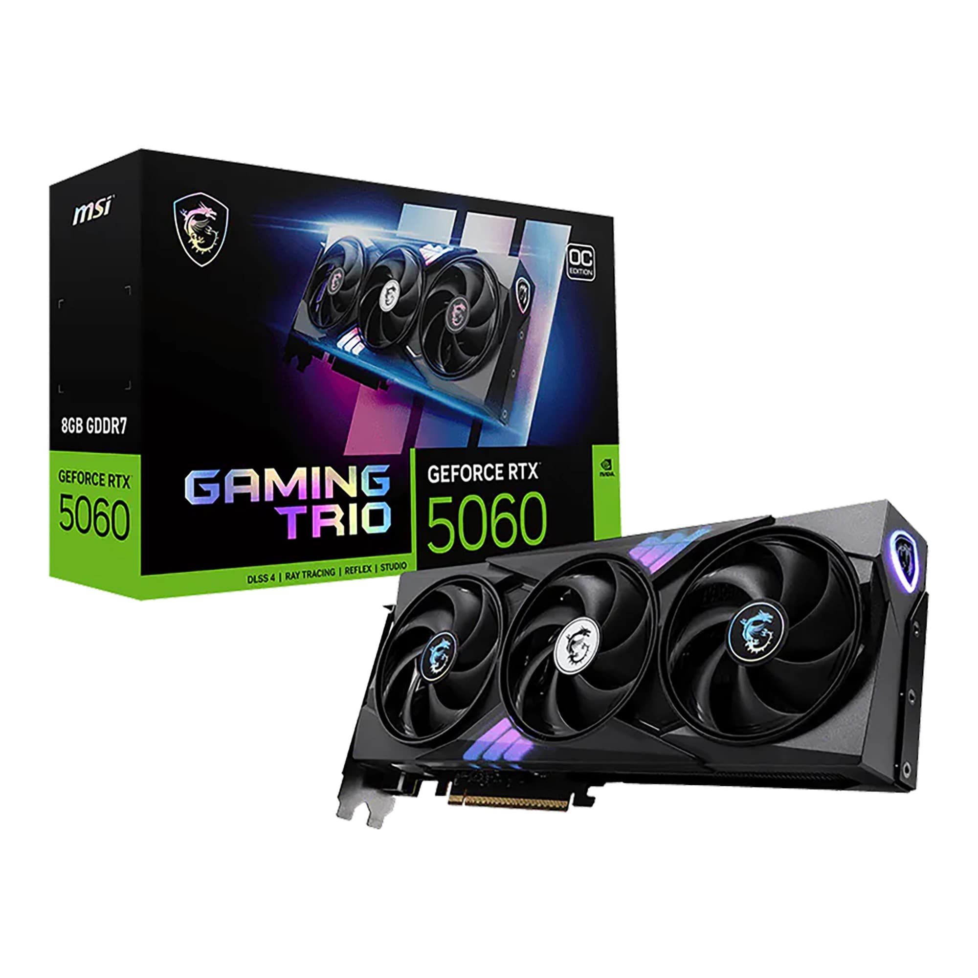 Tarjeta De Video Msi Nvidia Geforce Rtx5060 8gb Gddr7 Trio Oc