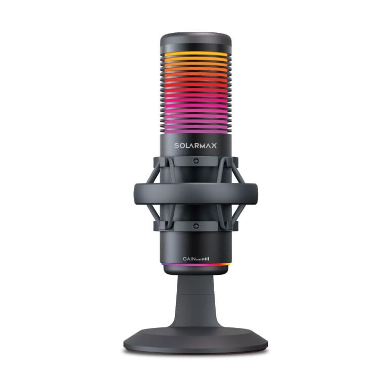 Microfono Streaming Rgb Bi-Modo Lsm98b Negro Solarmax