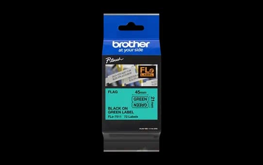 Cinta Brother Bandera Negro Verde 10.5mm X 45mm 72u