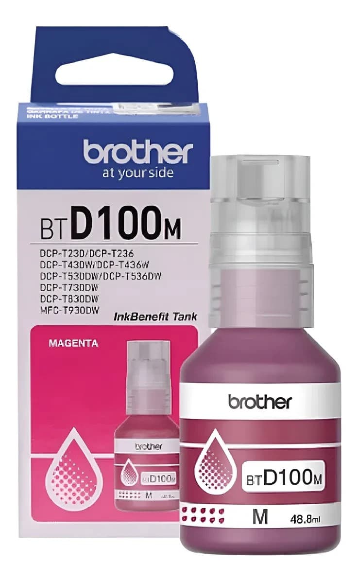Botella De Tinta Magenta Brother T230-T430-T530-T730-T830