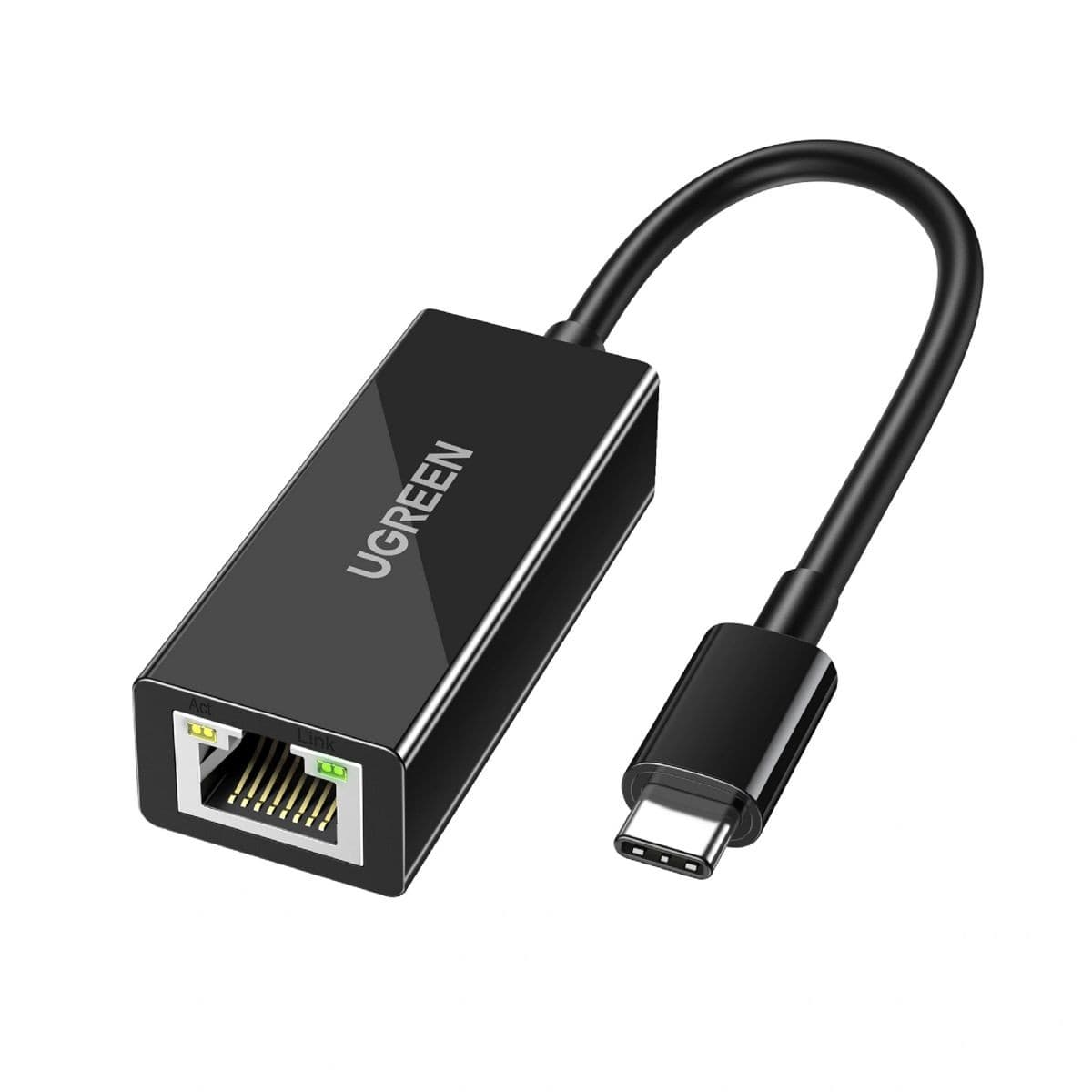 Adaptador Ugreen Rj45 A Usb-C 1gbps Bk