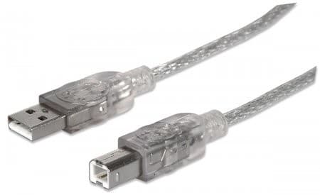 Cable Datos Usb 2.0 A/B Impresora 1.8m Manhattan