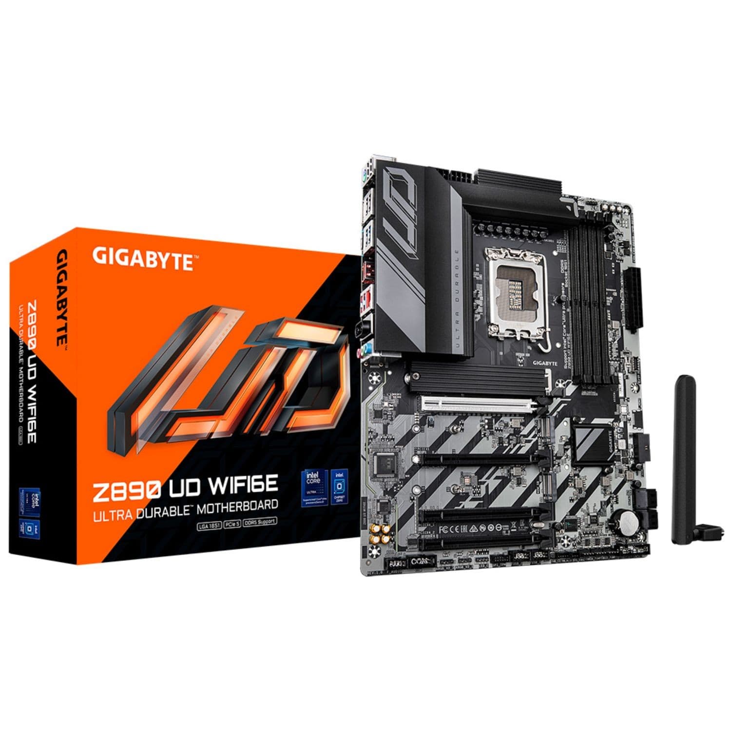 Motherboard Intel Gigabyte Z890 Ud Placa Base Atx Socket Lga1851 Chipset Z890 Soporte Memoria Ddr5 Configuración Simple Y Estable