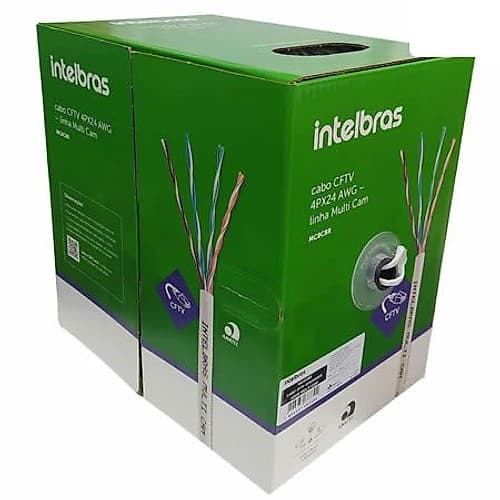Cable Utp Cat6 Interior 305m Blanco Cobre Intelbras Ig6cbr
