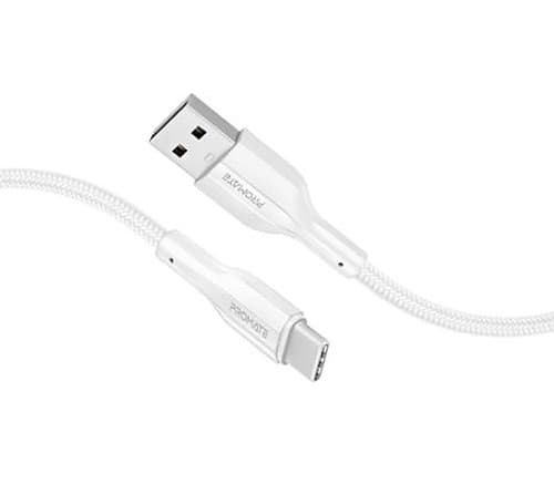 Promate Xcord-Ac200.White Cable Usb-A Usb-C 2m