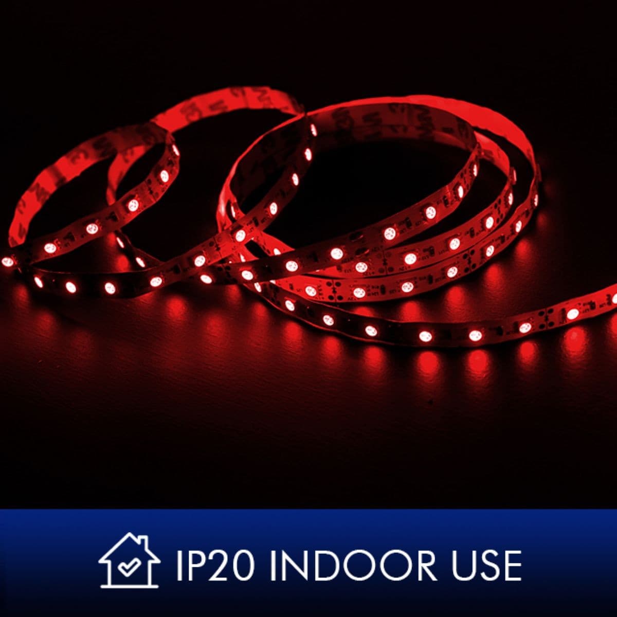 Cinta Led 5m 300 Smd3528 12v Ip20 Roja