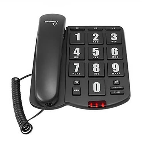 Telefonia Telefono Tok Facil Negro Intelbras