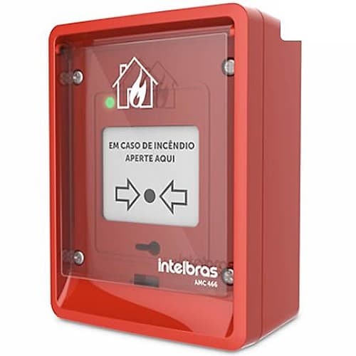 Zzincendio Pulsador Manual Convenc. Amc 466 Ip66 Intelbras
