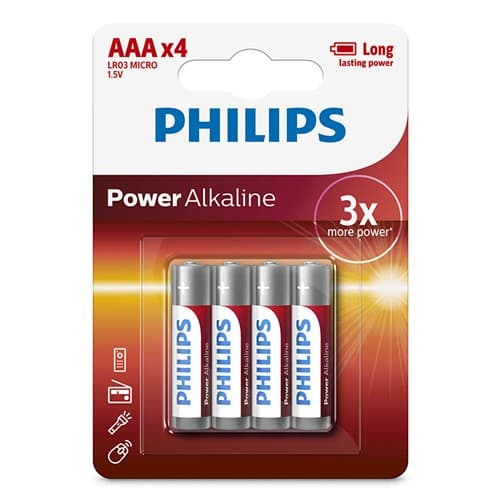 Pilas Alcalina Aa Pack X4 Philips